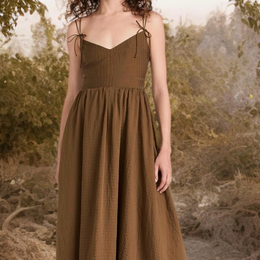 En Saison Bree Brown Midi Dress